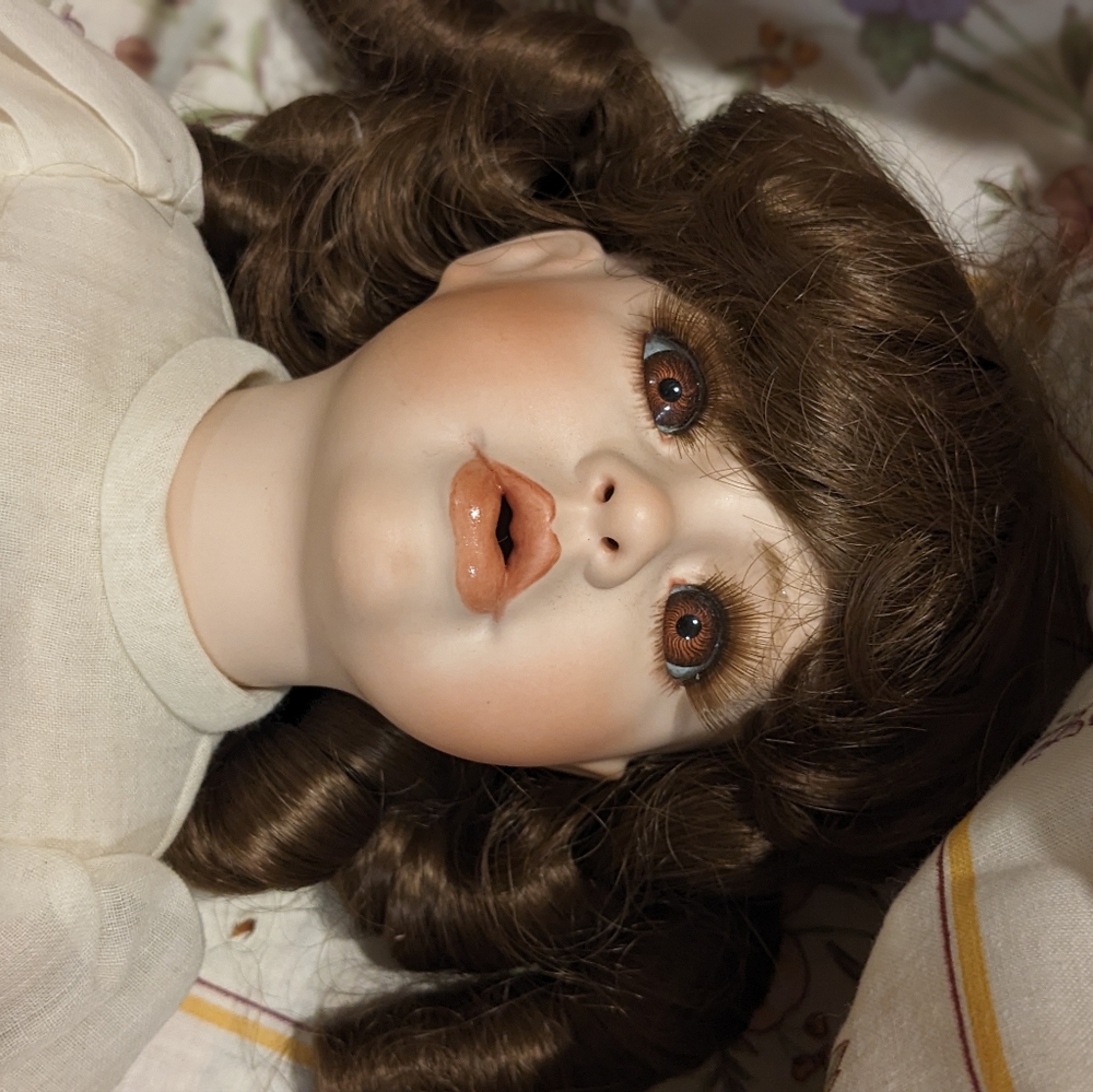 Vintage porcelain doll
